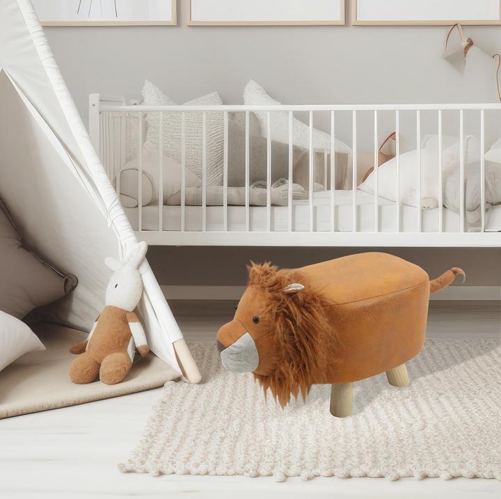 Actual product image HTI-Living Hocker für Kinder Tiermotiv Löwe (Children's stool)