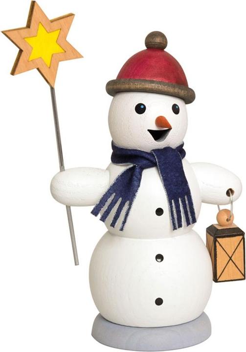 Kuhnert Holz Räucherfigur Schneemänner - Grösse ca. 13 cm - Made in Germany