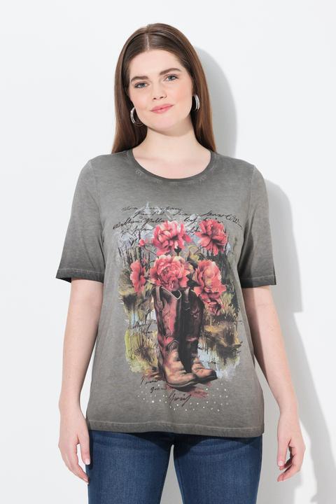 Produktbild Ulla Popken T-Shirt, Trachtenmotiv, Classic, Rundhals, Halbarm (62)