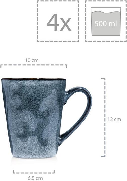 Produktbild Sänger Geschirr Kaffeebecher Set Darwin (350 ml, 4 x)