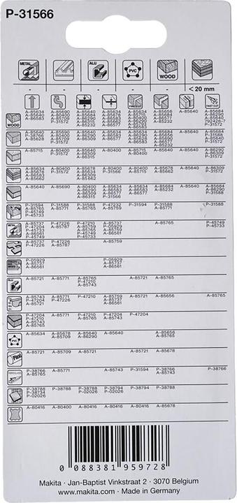 Image du produit Makita Lame de scie sauteuse HC19RBI P-31566