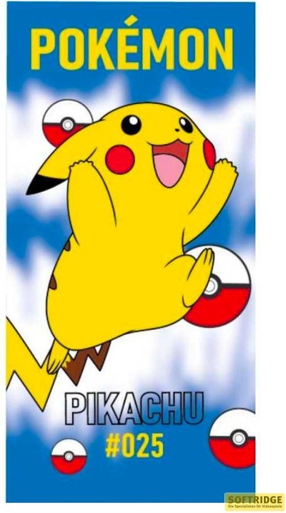 Produktbild GED Pokemon Telo Mare Microfibra Pikachu (25) 140x70cm (140 x 70 cm)