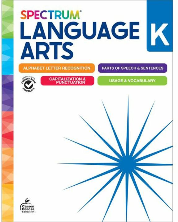 Produktbild Spectrum Language Arts Workbook Grade K (Englisch, Spectrum, 2024)