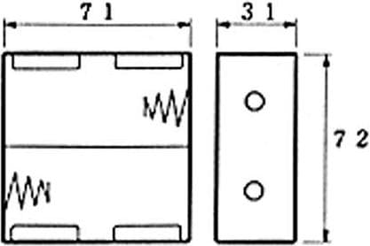 Produktbild Velleman Batteriehalter Für 2 x D-Batterien (Mit Druckknopfanschlüssen)