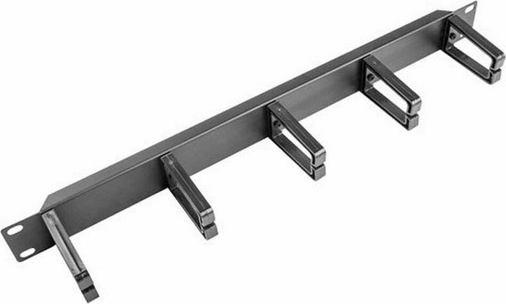 Actual product image Lanberg 19 " cable management panel 1 U type B black