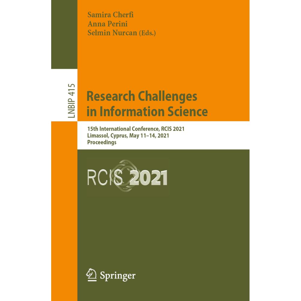 Research Challenges in Information Science, Fachbücher von Selmin Nurcan, Anna Perini, Samira Cherfi