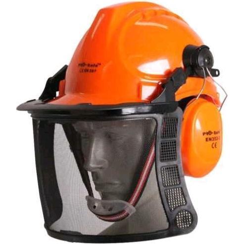 Ama, Copricapo + Casco, Elmetto Protezione Boscaiolo Norme