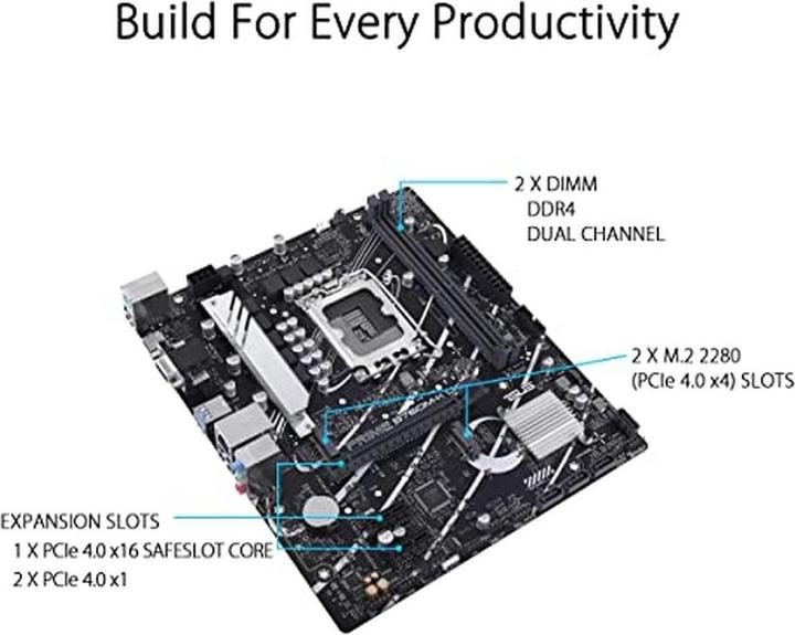 Image du produit ASUS PRIME B760M-K (LGA 1700, Intel B760, mATX)