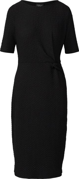 Produktbild S.Oliver Kleid Strukturiertes Slim-Fit-Kleid mit Knotendetail (40)