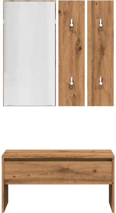 Immagine prodotto vidaXL Garderoben-Set Artisan-Eiche Holzwerkstoff