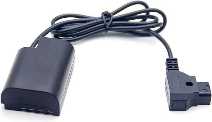 Produktbild Caruba Panasonic DMW DCC12 Volldecodierung Dummy Batterie + D TAP B Type Port (gerades Kabel) (Kamera Akku)