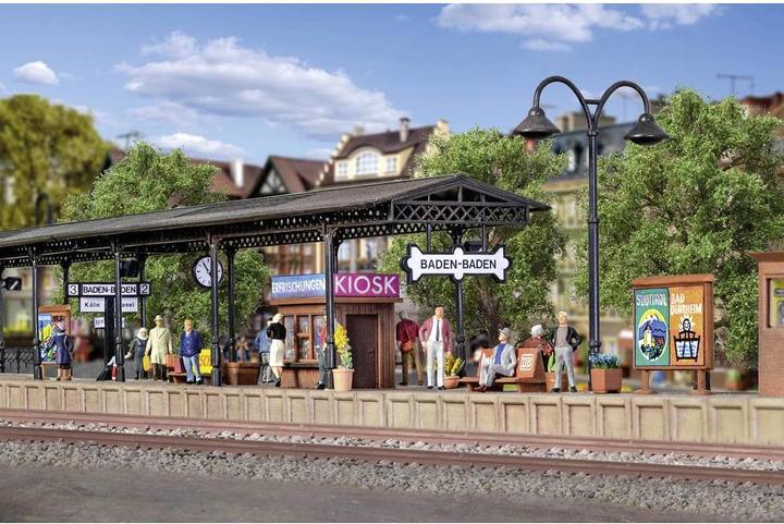 Produktbild Vollmer H0 Bahnsteig Baden Baden, sechsteilig