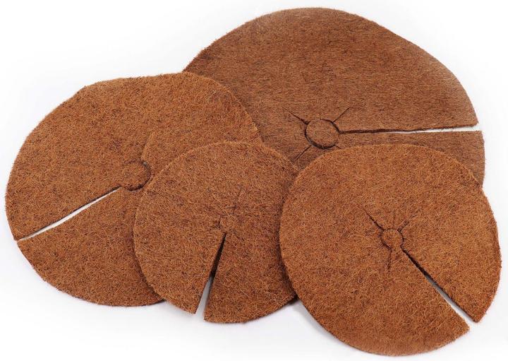 Actual product image Aquagart 1 Kokos Mulchscheibe 60cm Kokofasermatte Kokosfaser Pflanzenschutzmatte Kokos