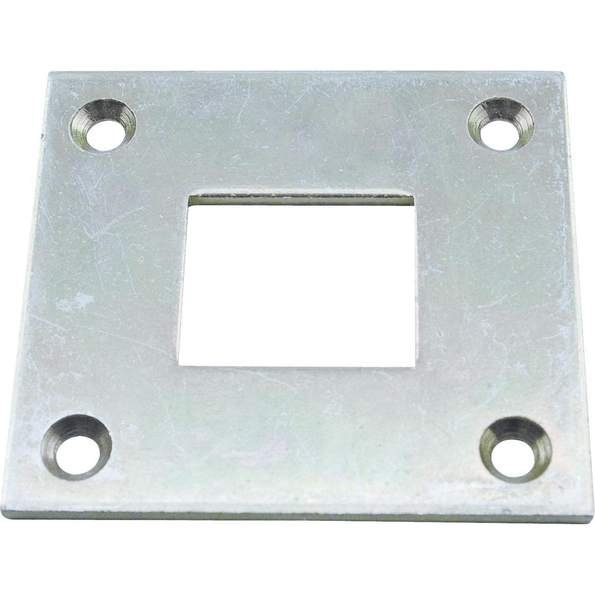 Strenger, Baubeschläge + Holzverbinder, Bodenschliessblech für Treibriegelstange 16 x 16 mm, verzinkt (1 Stk.)