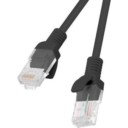 Lanberg PCU5-10CC-0025-BK Netzwerkkabel 0,25 m Cat5e U/UTP (UTP) Schwarz (U/UTP, CAT5e, 0.25 m), Netzwerkkabel