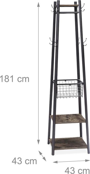 Actual product image Relaxdays coat rack