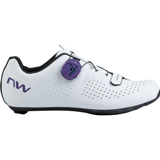Northwave, Donne, Scarpe da ciclismo, Storm Carbon Woman (40.5), Bianco, Viola