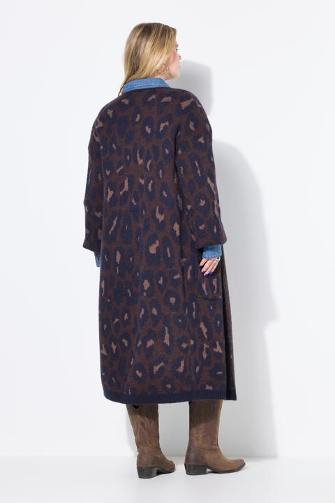 Actual product image Studio Untold Sparkly Leopard Print Longline Cardigan (46, 48)