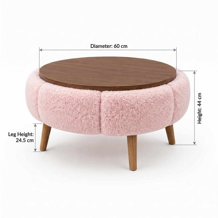 Actual product image Homitis Papatya 60 Coffee Table (60 x 60 x 44 cm)