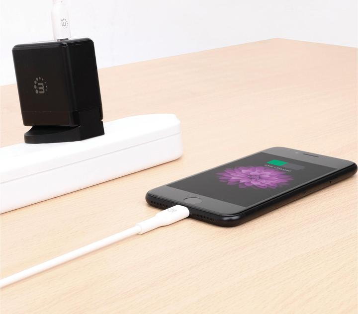 Produktbild Manhattan USB-C auf Lightning Sync-/Ladekabel (1 m, USB 2.0, 28 W)