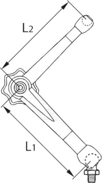 Image du produit Noga Support de mesure magnétique avec réglage fin sur la tige, type : 600