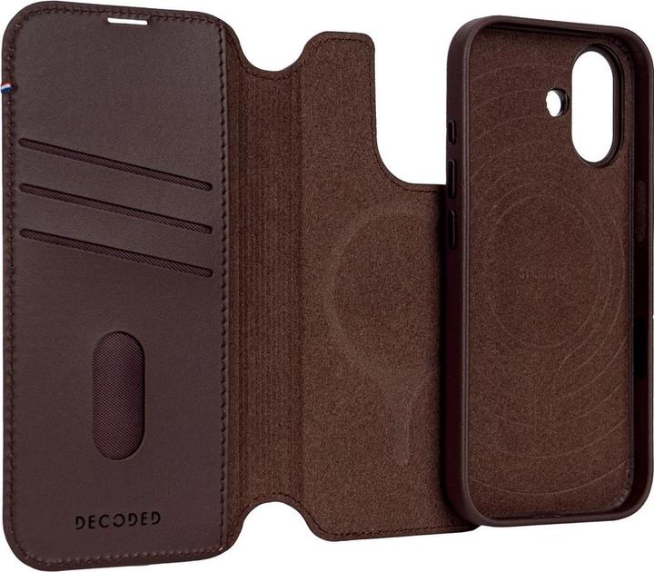 Actual product image Decoded Leather Detachable Wallet Apple iPhone 17 Chocolate Brown (Apple iPhone 17)