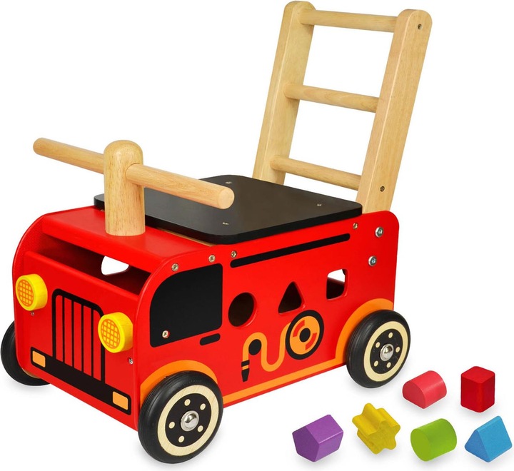 I'm Toy Ich bin Toy Walk und Push Truck Fire Department