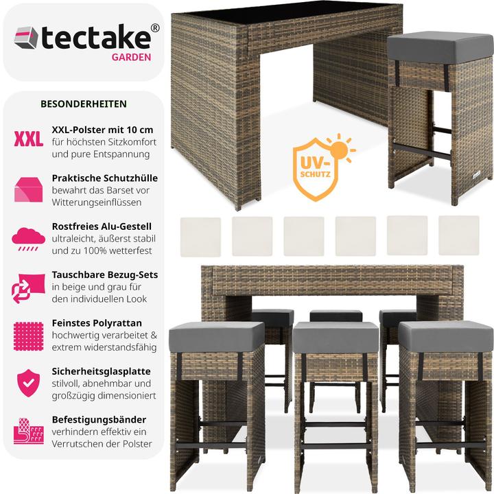 Produktbild tectake Rattan Sitzgruppe