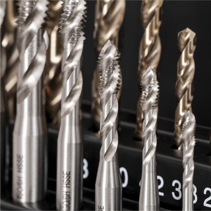 Produktbild Stier Maschinengewindebohrer-Satz HSS-E Co5 M3-12 Form C 35° 14-tlg.