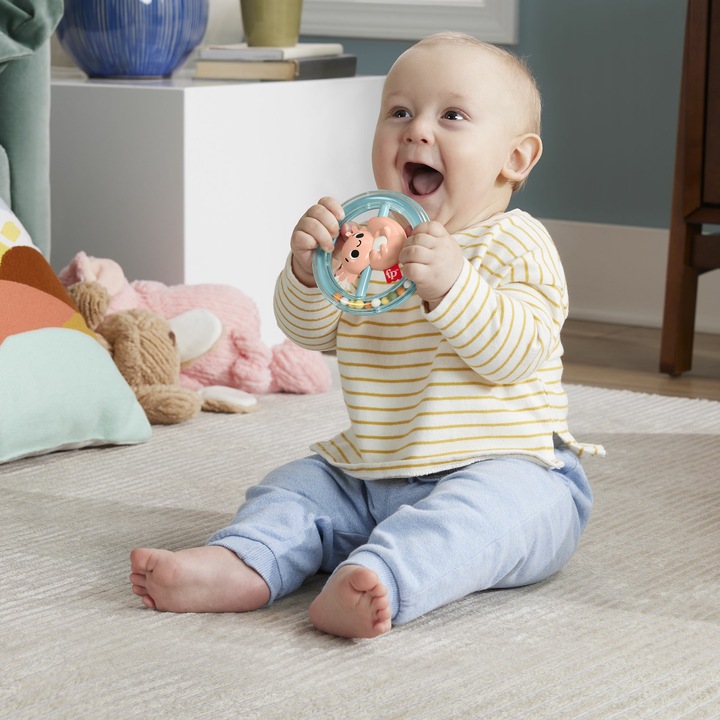 Produktbild Fisher-Price Spielzeugsammlung für Babys mit Tiermotiven, Beißring, Rassel und Klacker für Neugeborene