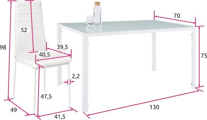 Image du produit tectake Essgruppe Berlin (Verre de sécurité)
