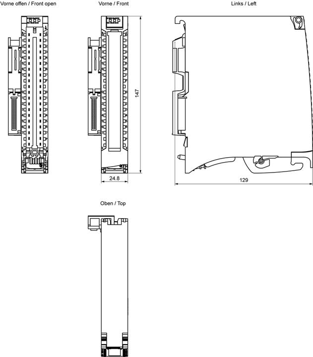 Image du produit Siemens Module d'entrée/sortie numérique DI 16x24VDC 6ES752