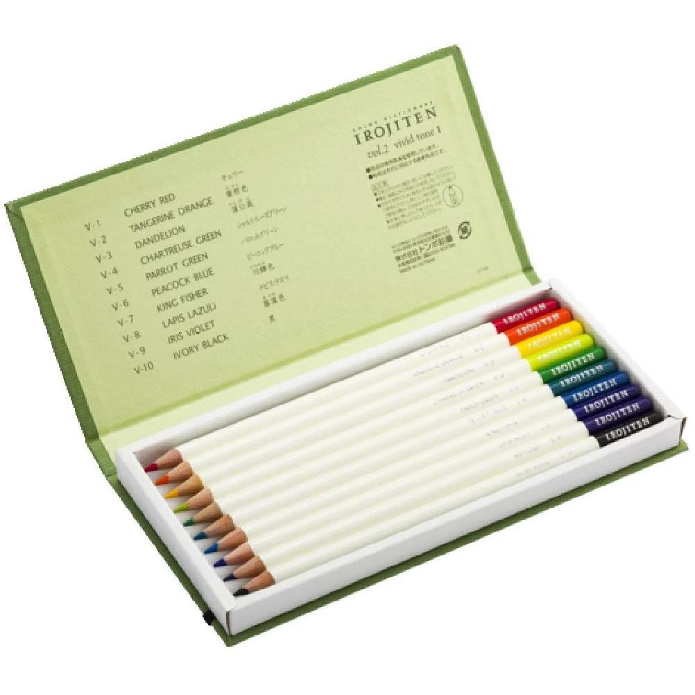 Tombow, Malstifte, Künstlerfarbstift Irojiten (Mehrfarbig, 10 x)