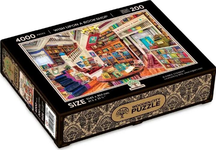 WoodenCity WOODEN CITY Wish Upon a book 4000 Wooden Puzzle Jigsaw Puzzle with unique shapes (4000 Teile)
