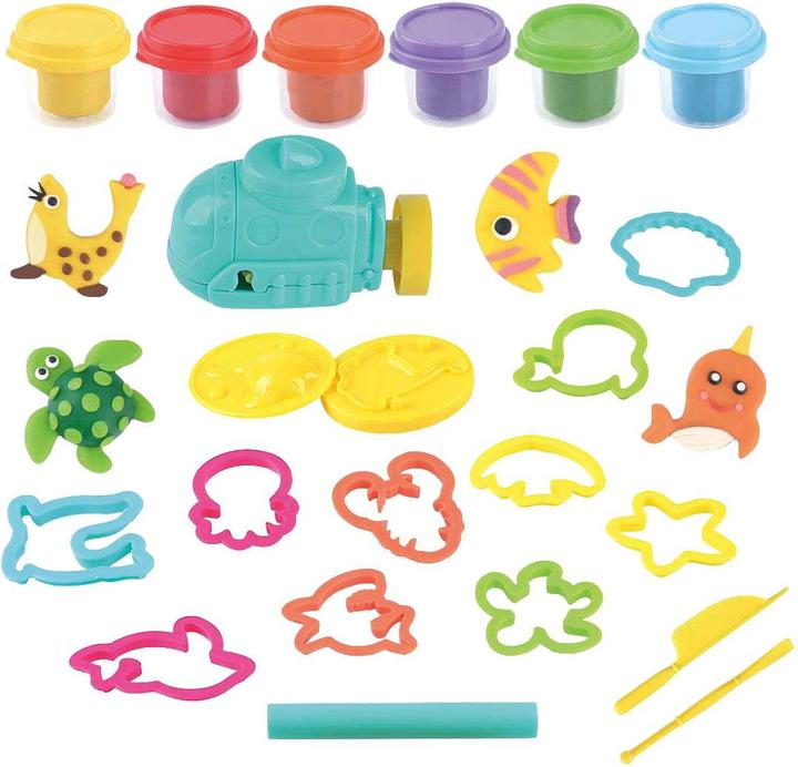 Produktbild PlayGo Tiefsee-Ton-Set – 6 Tontöpfe