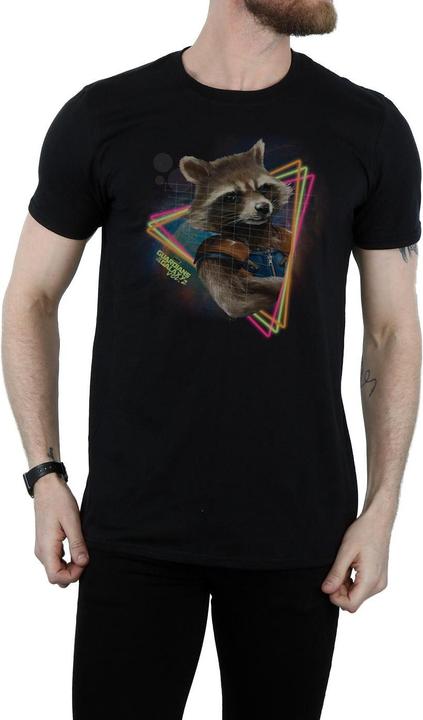 Produktbild Guardians of the Galaxy Rocket Raccoon Neon Baumwolle TShirt (M)