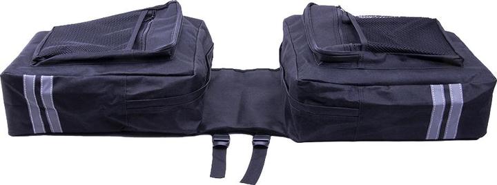 Produktbild Forever Doppelte Fahrradtasche für den Gepäckträger Outdoo schwarz (12 l, Gepäckträgertasche)