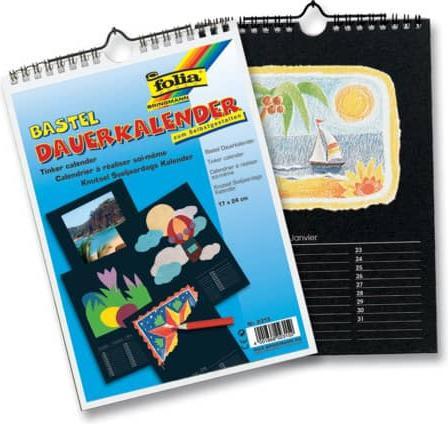Produktbild Folia Dauerkalender klein schwarz (Spezial, Deutsch)