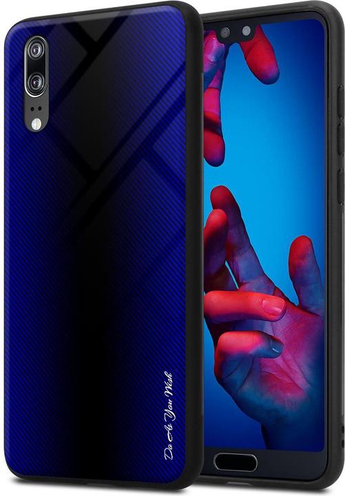 Actual product image Cadorabo TPU Striped Glass Cover (Cubot P20)
