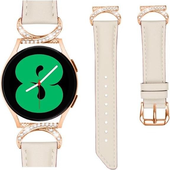 Produktbild MU Classic SH Series Twill Echtleder Ersatz Armband (20 mm, Echtleder, Galaxy Watch3 (41mm), Galaxy Watch6, 20mm Anstossbreite, Gear S2 Classic)