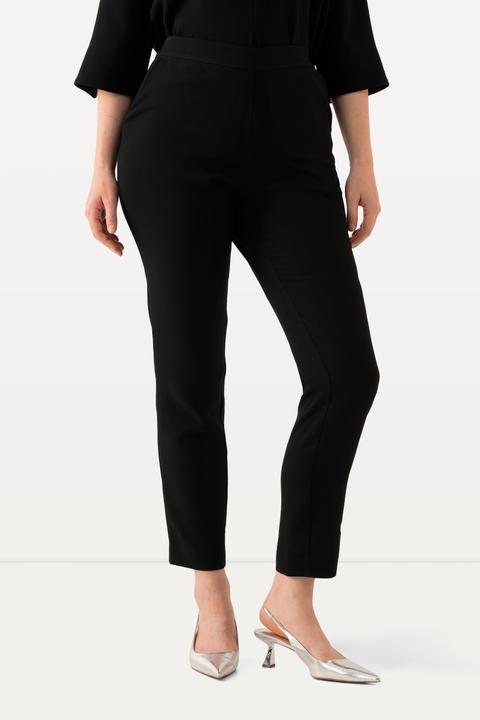 Produktbild Ulla Popken Acetat-Hose, schmales Bein, Komfortbund (54)