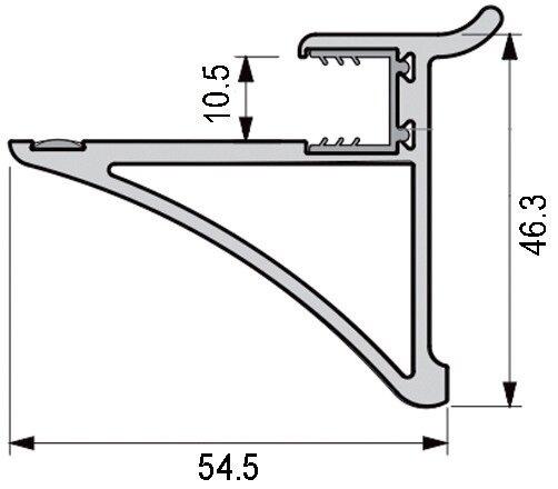 Produktbild OK-Line Glastablarhalter Wall System