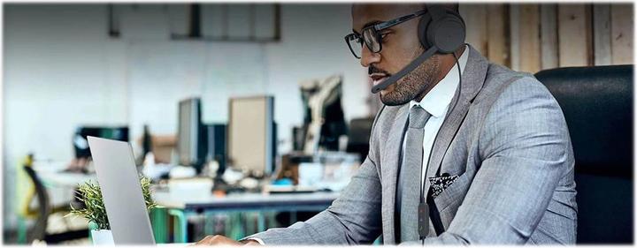 Actual product image Lenovo GXD1C99243 headphones/headset Wired Head-band Calls/Music USB Type-C Grey (ANC, Cable)