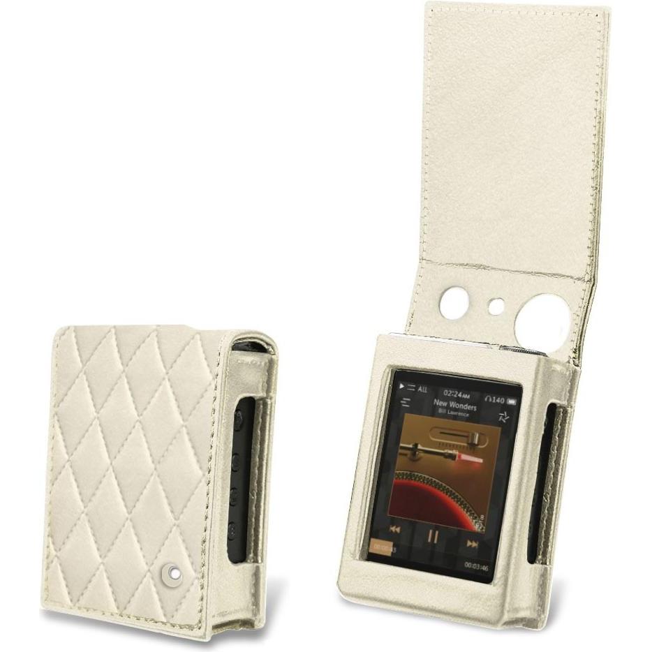 Noreve Lederschutzhülle vertikal, MP3 Tasche + Hülle, Weiss
