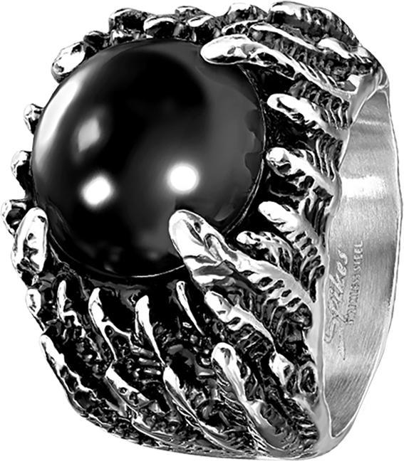 Immagine prodotto Star Piercing Anello in argento con pietra nera a griffe (Materiale sintetico, senza ottone)