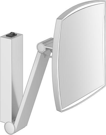 Keuco Kosmetikspiegel iLook move 200x200mm bel alu-fin (200 x 200 mm)