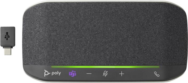 Produktbild Poly HP Sync 10-M Microsoft Teams Certified Speakerphone, PC, Argent, 0,715 m, IP64, Windows 10, 100