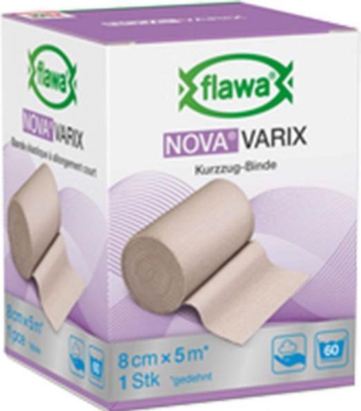 Produktbild Flawa Nova Varix Kurzzugbinde hautfarbig 8 cm x 5 m
