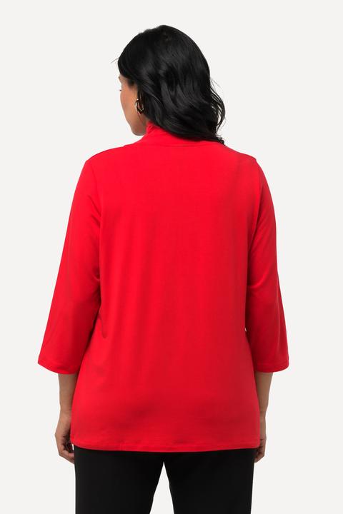 Immagine prodotto Ulla Popken Maglia con lyocell, scollo a goccia e maniche a 3/4 (58)