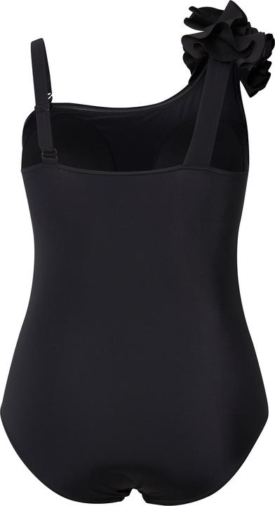 Image du produit Ulla Popken Maillot de bain avec bonnets souples, volants, bretelle gauche amovible, matière recyclée (52)